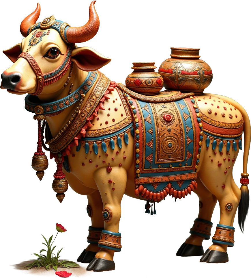 Decorated Festival Bull